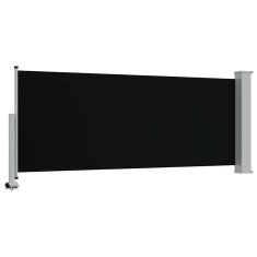 Vidaxl Zložljiva stranska tenda za teraso 100x300 cm črna