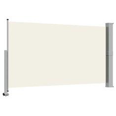 Vidaxl Zložljiva stranska tenda za teraso 140x300 cm krem