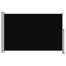 Vidaxl Zložljiva stranska tenda za teraso 160x300 cm črna