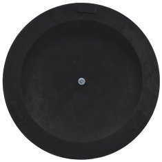 Vidaxl Podstavek za senčnik okrogel poliestrska smola 19 kg bronast