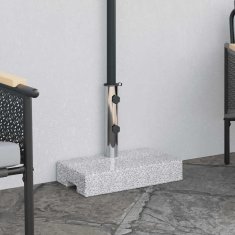 Vidaxl Podstavek za senčnik granit pravokoten 25 kg