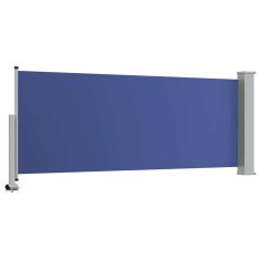 Vidaxl Zložljiva stranska tenda za teraso 100x300 cm modra