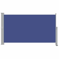 Vidaxl Zložljiva stranska tenda za teraso 140x300 cm modra
