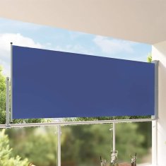 Vidaxl Zložljiva stranska tenda za teraso 140x300 cm modra