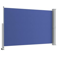 Vidaxl Zložljiva stranska tenda za teraso 160x300 cm modra