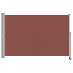 Vidaxl Zložljiva stranska tenda za teraso 160x300 cm rjava