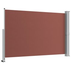 Vidaxl Zložljiva stranska tenda za teraso 160x300 cm rjava