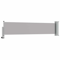 Vidaxl Zložljiva stranska tenda za teraso 60x300 cm siva