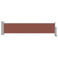 Vidaxl Zložljiva stranska tenda za teraso 60x300 cm rjava