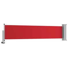 Vidaxl Zložljiva stranska tenda za teraso 60x300 cm rdeča