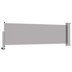 Vidaxl Zložljiva stranska tenda za teraso 80x300 cm siva