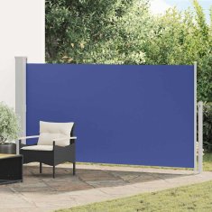 Vidaxl Zložljiva stranska tenda za teraso 170x300 cm modra
