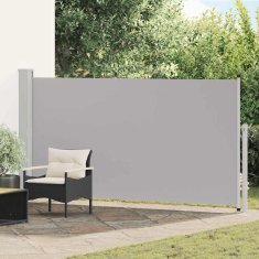 Vidaxl Zložljiva stranska tenda za teraso 170x300 cm siva