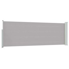 Vidaxl Zložljiva stranska tenda za teraso 100x314 cm siva