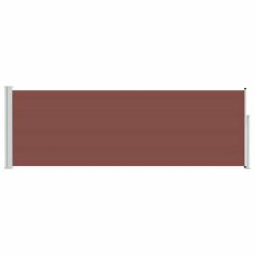 Vidaxl Zložljiva stranska tenda za teraso 100x314 cm rjava