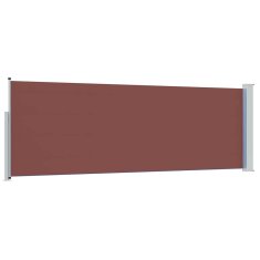 Vidaxl Zložljiva stranska tenda za teraso 100x314 cm rjava