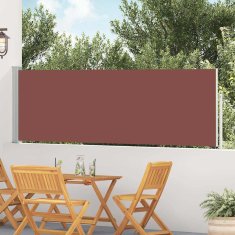 Vidaxl Zložljiva stranska tenda za teraso 100x514 cm rjava