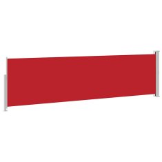 Vidaxl Zložljiva stranska tenda za teraso 140x500 cm rdeča
