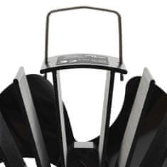 Vidaxl Ventilator za kamin na toploto s 3 krili črn