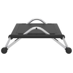 Vidaxl Opora za noge črna 45x40x13,5 cm