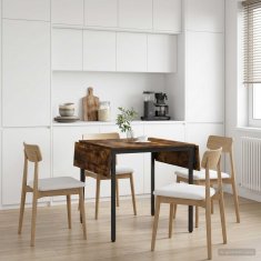 Vidaxl Raztegljiva jedilna miza 120 x 81,5 x 75 cm Inženirski les