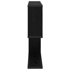 Vidaxl Stenska polica Črni hrast 100 x 12 x 50,5 cm Inženirski les