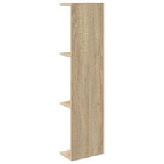 Vidaxl Stenska polica 2 kos Sonoma hrast 25 x 15 x 100 cm