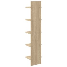 Vidaxl Stenska polica 2 kos Sonoma hrast 22 x 15 x 100 cm