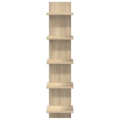 Vidaxl Stenska polica 2 kos Sonoma hrast 22 x 15 x 100 cm
