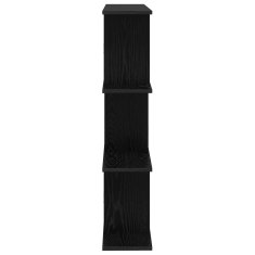 Vidaxl Stenska polica Črni hrast 102 x 20 x 96 cm
