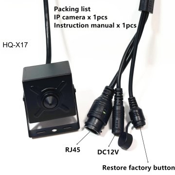 KJB Mini notranja IP kamera, IMX415 12V, 2,8 mm