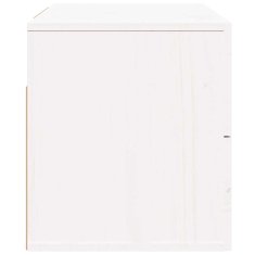 Vidaxl Stenska nočna omarica bela 50x36x40 cm