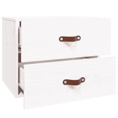 Vidaxl Stenska nočna omarica bela 50x36x40 cm