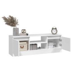 Vidaxl TV omarica z vrati bela 102x30x36 cm