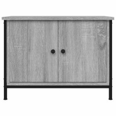 Vidaxl TV omarica z vrati siva sonoma 60x35x45 cm inženirski les