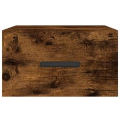 Vidaxl Stenska nočna omarica 2 kosa dimljeni hrast 35x35x20 cm