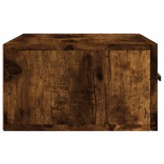 Vidaxl Stenska nočna omarica 2 kosa dimljeni hrast 35x35x20 cm
