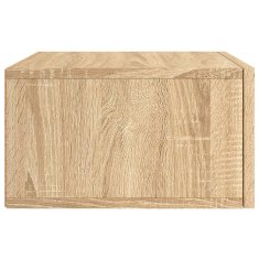 Vidaxl Stenska nočna omarica 2 kosa sonoma hrast 35x35x20 cm
