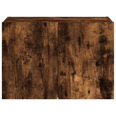 Vidaxl Stenska TV omarica z LED lučkami dimljeni hrast 60x35x41 cm