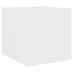 Vidaxl Stenska TV omarica z LED lučkami bela 30,5x35x30 cm