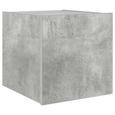 Vidaxl Stenska TV omarica z LED lučkami betonsko siva 30,5x35x30 cm