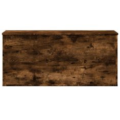 Vidaxl Škatla za shranjevanje dim. hrast 100x42x46 cm inženirski les