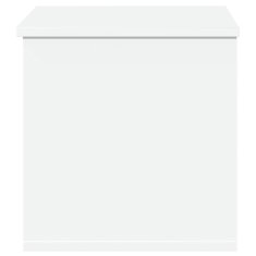 Vidaxl Škatla za shranjevanje bela 60x35x35 cm inženirski les