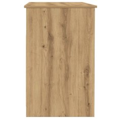 Vidaxl Pisalna miza artisan hrast 102x50x76 cm inženirski les