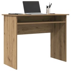 Vidaxl Pisalna miza artisan hrast 90x50x74 cm inženirski les