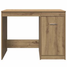 Vidaxl Pisalna miza artisan hrast 100x50x76 cm inženirski les