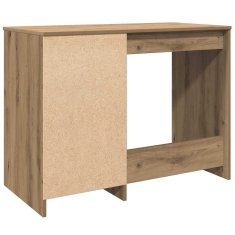 Vidaxl Pisalna miza artisan hrast 100x50x76 cm inženirski les