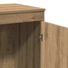 Vidaxl Pisalna miza artisan hrast 100x50x76 cm inženirski les