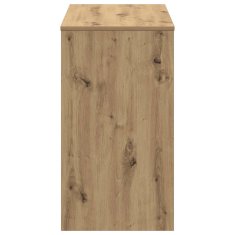 Vidaxl Pisalna miza artisan hrast 90x40x72 cm inženirski les