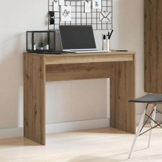 Vidaxl Pisalna miza artisan hrast 90x40x72 cm inženirski les